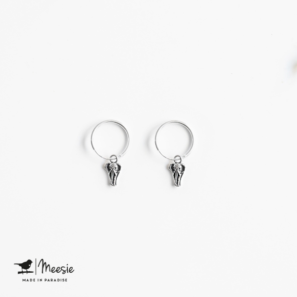 Oorbellen Olifant zilver Oorbellen Olifant zilver